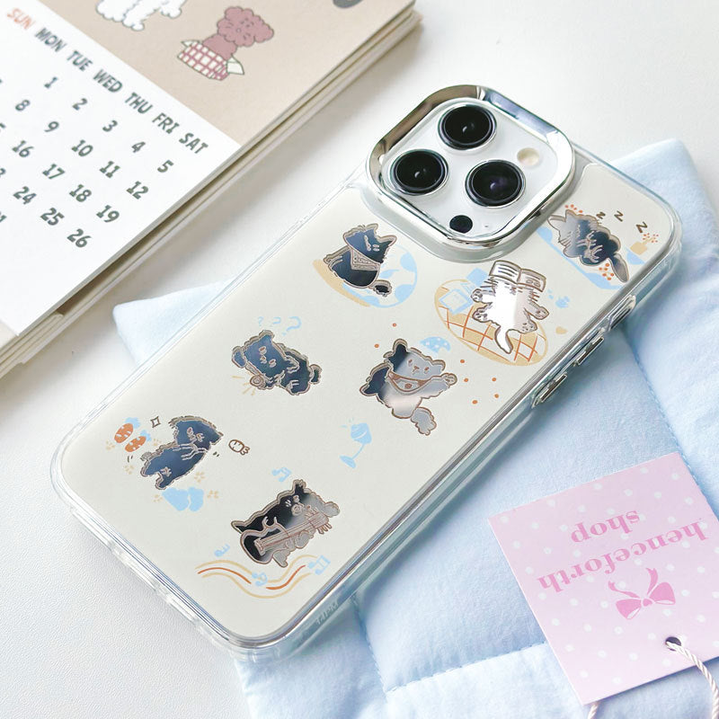 Dinos。 鏡面 iPhone 保護殼