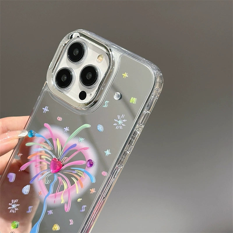 Dinos。 鏡面 iPhone 保護殼三合一