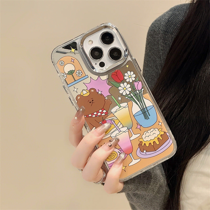 Dinos。 鏡面 iPhone 保護殼三合一