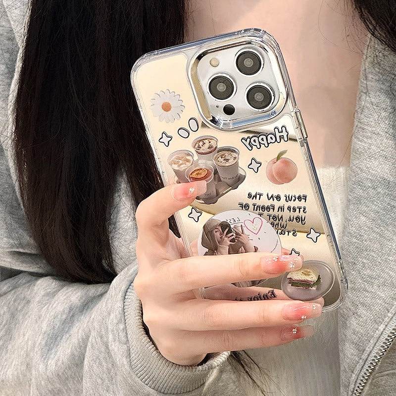 Dinos。 鏡面 iPhone 保護殼三合一