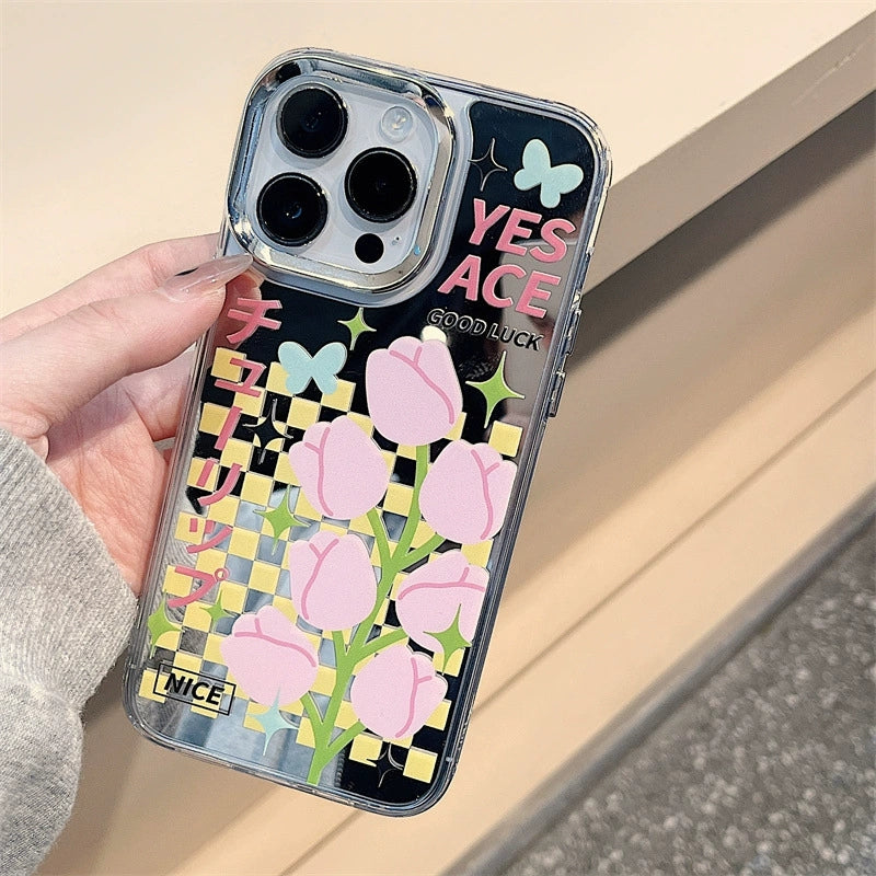 Dinos。 鏡面 iPhone 保護殼三合一