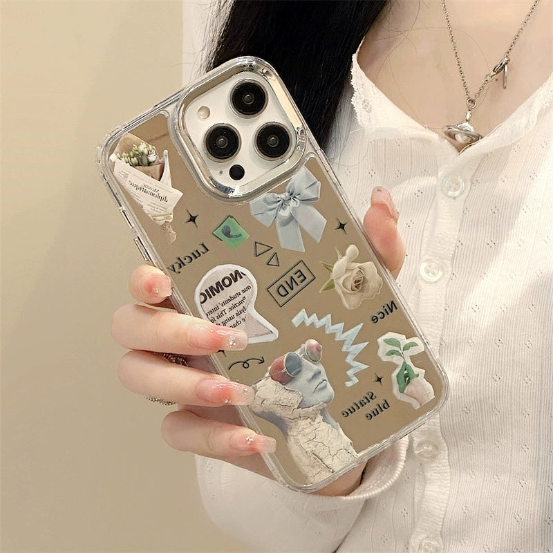 Dinos。蘋果小眾手機殼iPhone三合一鏡面殼