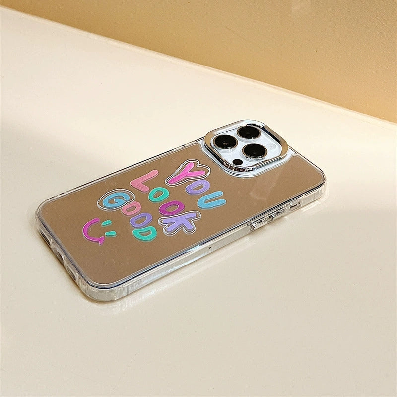 Dinos。 鏡面 iPhone 保護殼三合一