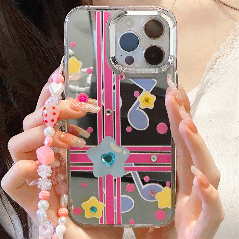 Dinos。iPhone手機殼高級感三合一鏡面蘋果