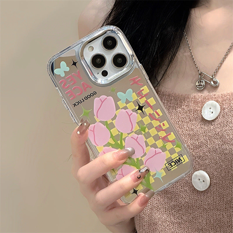 Dinos。 鏡面 iPhone 保護殼三合一