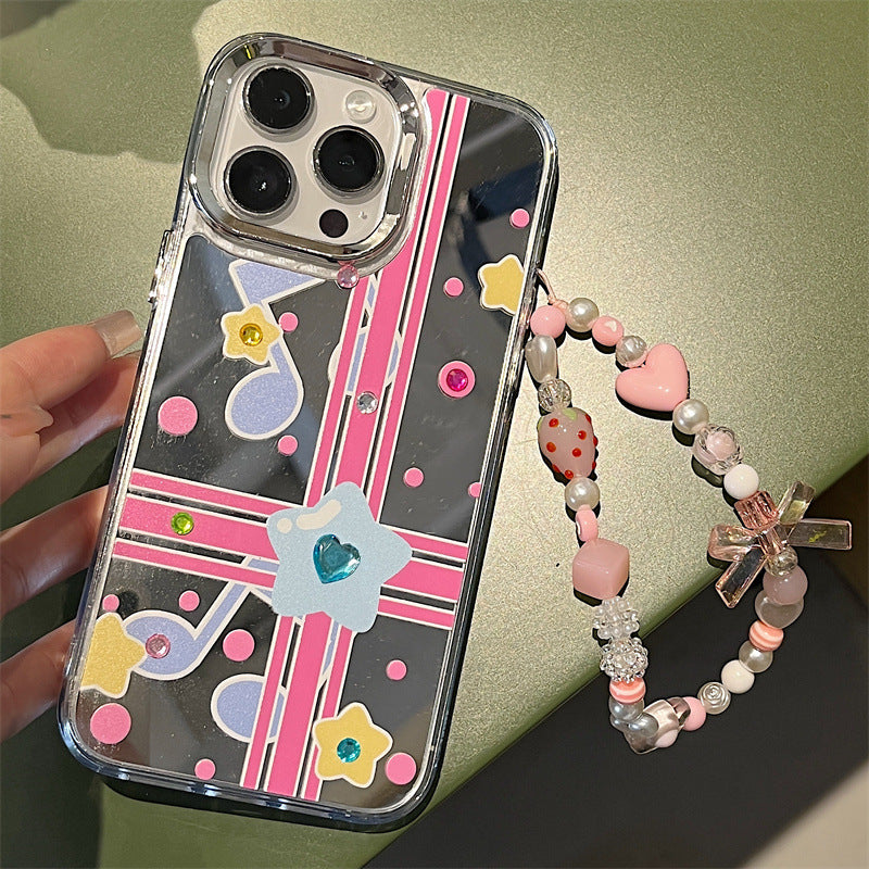 Dinos。iPhone手機殼高級感三合一鏡面蘋果