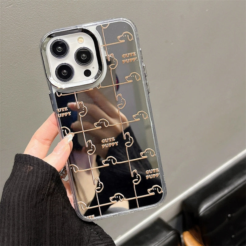 Dinos。 鏡面 iPhone 保護殼三合一