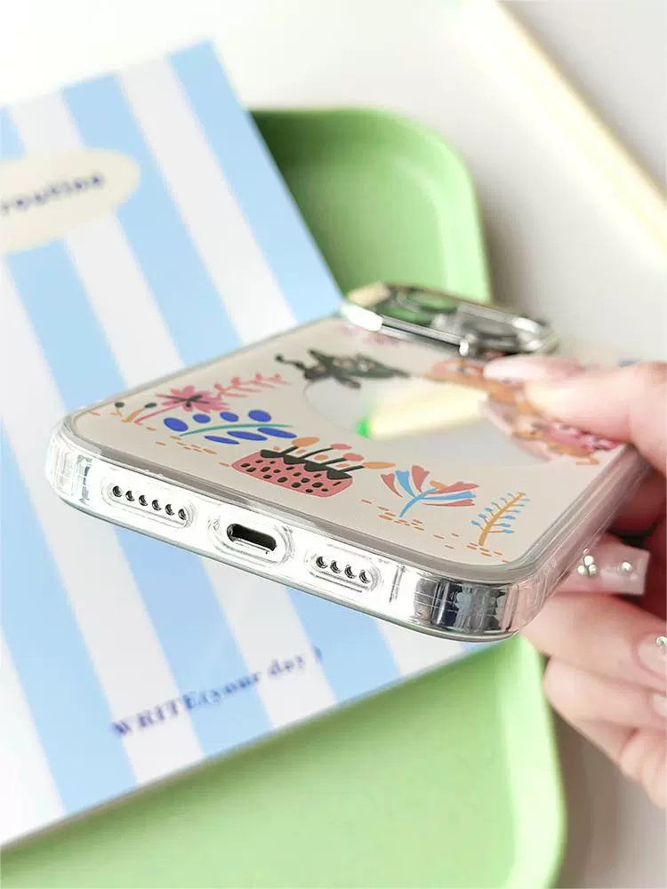 Dinos。 鏡面 iPhone 保護殼