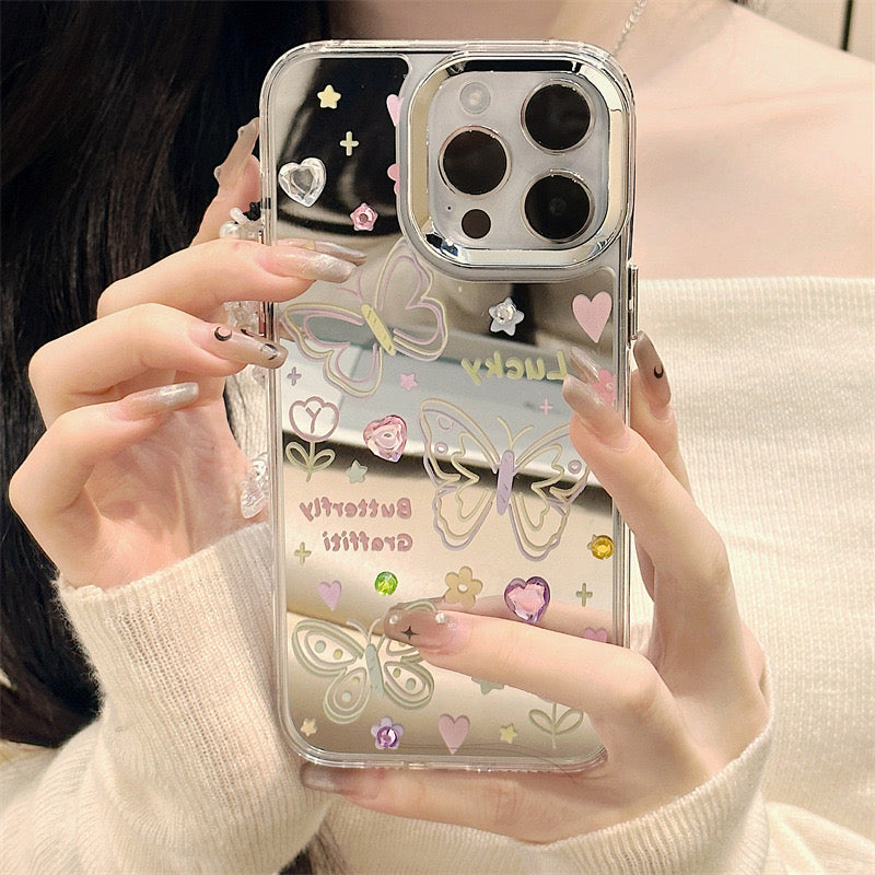 Dinos。iphone 手機鏈,三合一鏡面保護殼