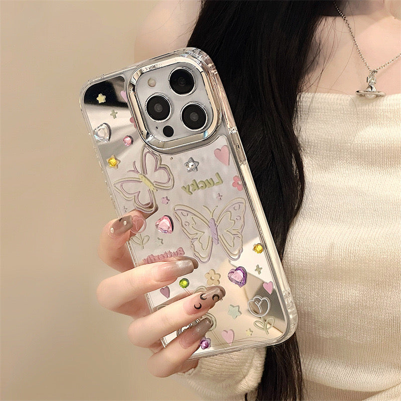 Dinos。iphone 手機鏈,三合一鏡面保護殼
