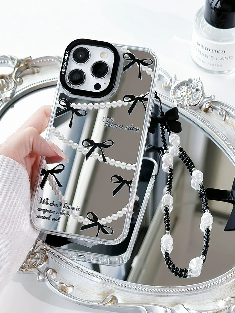 Dinos。iPhone手機殼三合一鏡面ins風手鍊蘋果