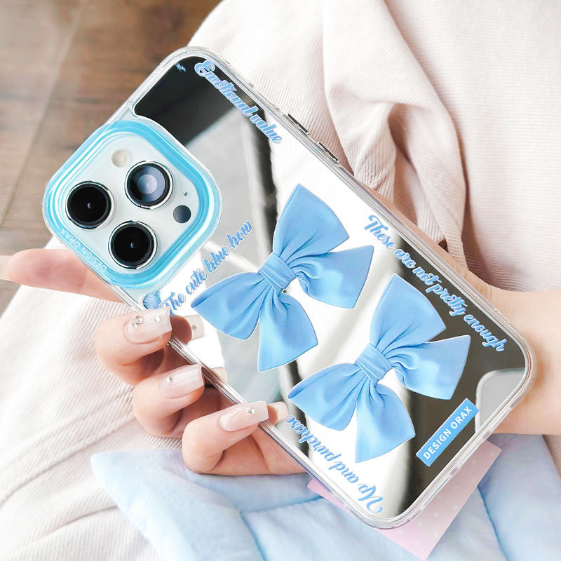Dinos。 鏡面 iPhone 保護殼三合一加手機鏈
