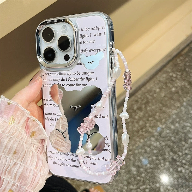 Dinos。iphone手機鏈三合一鏡面殼蘋果手機殼