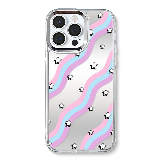 Dinos。 鏡面 iPhone 保護殼三合一加手機鏈