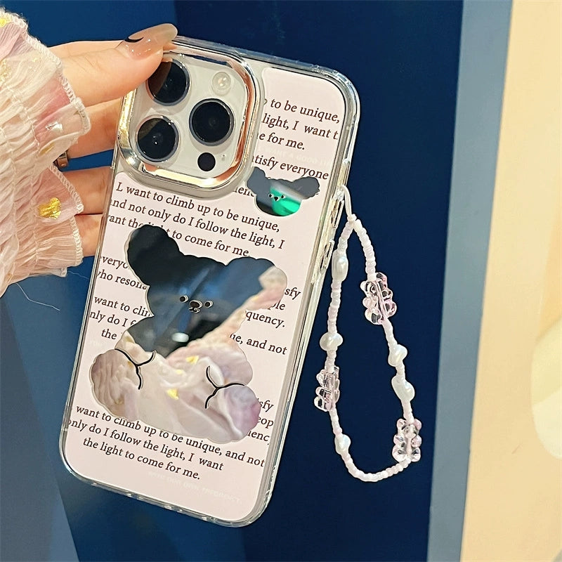 Dinos。iphone手機鏈三合一鏡面殼蘋果手機殼