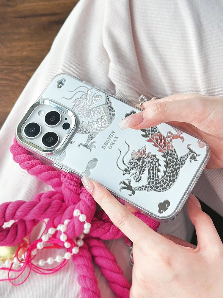 Dinos。蘋果手機殼三合一鏡面iPhone龍年新款