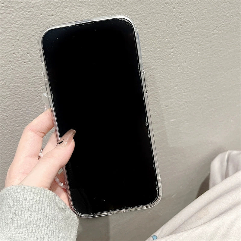 Dinos。 鏡面 iPhone 保護殼三合一加手機鏈