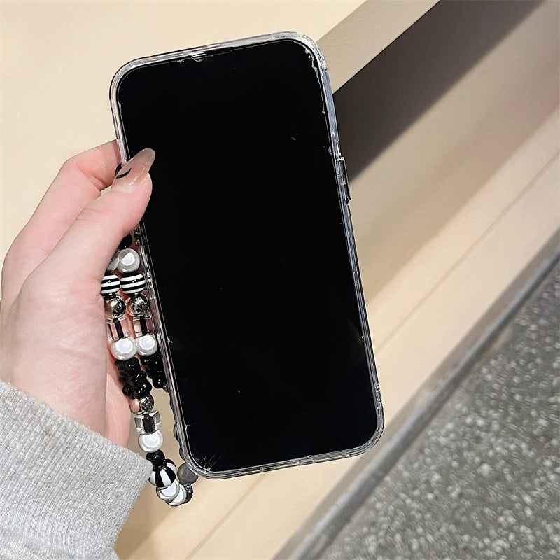 Dinos。 鏡面 iPhone 保護殼三合一加手機鏈