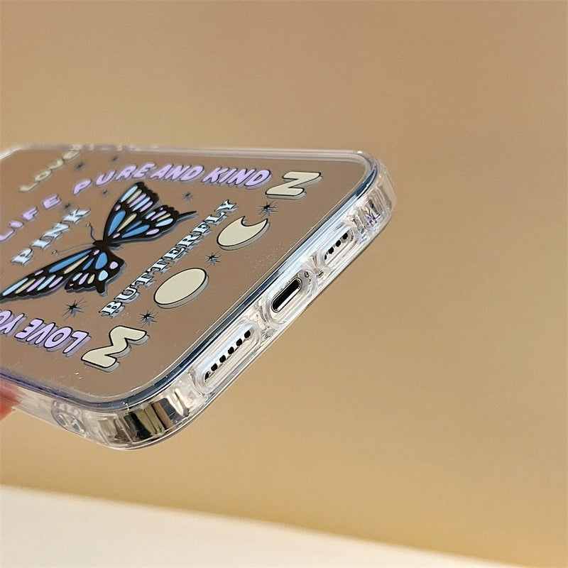 Dinos。手機殼iPhone三合一鏡面殼加手機鏈