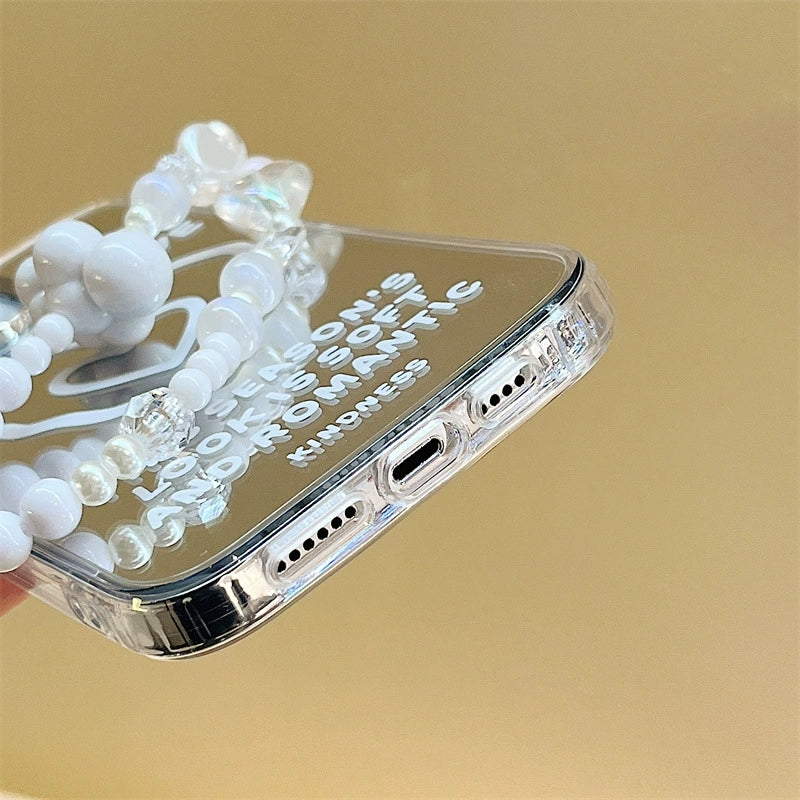 Dinos。ins風iphone手機殼愛心三合一鏡面殼蘋