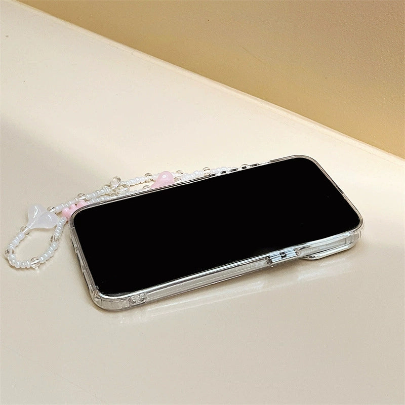 Dinos。 鏡面 iPhone 保護殼三合一加手機鏈