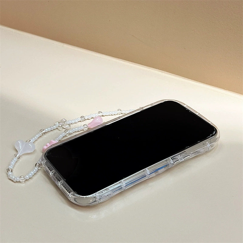 Dinos。 鏡面 iPhone 保護殼三合一加手機鏈
