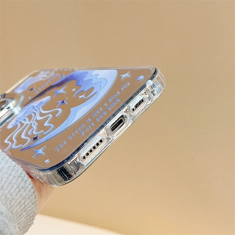 Dinos。 鏡面 iPhone 保護殼三合一
