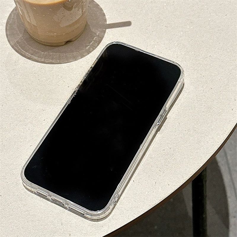 Dinos。 鏡面 iPhone 保護殼三合一加手機鏈