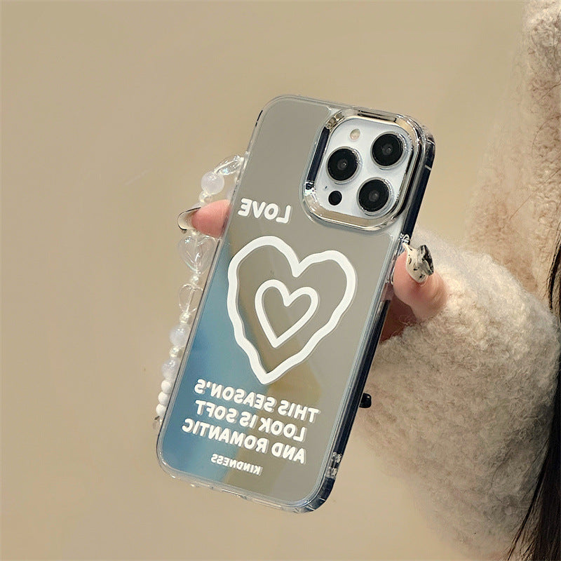 Dinos。iphone手機殼適用愛心三合一鏡面殼