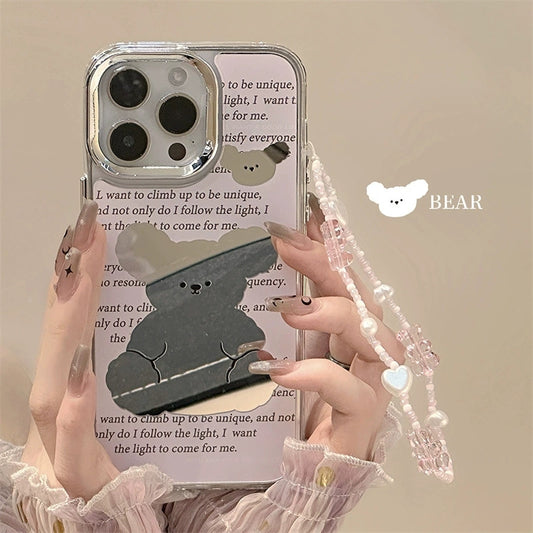 Dinos。iphone手機鏈三合一鏡面殼蘋果手機殼
