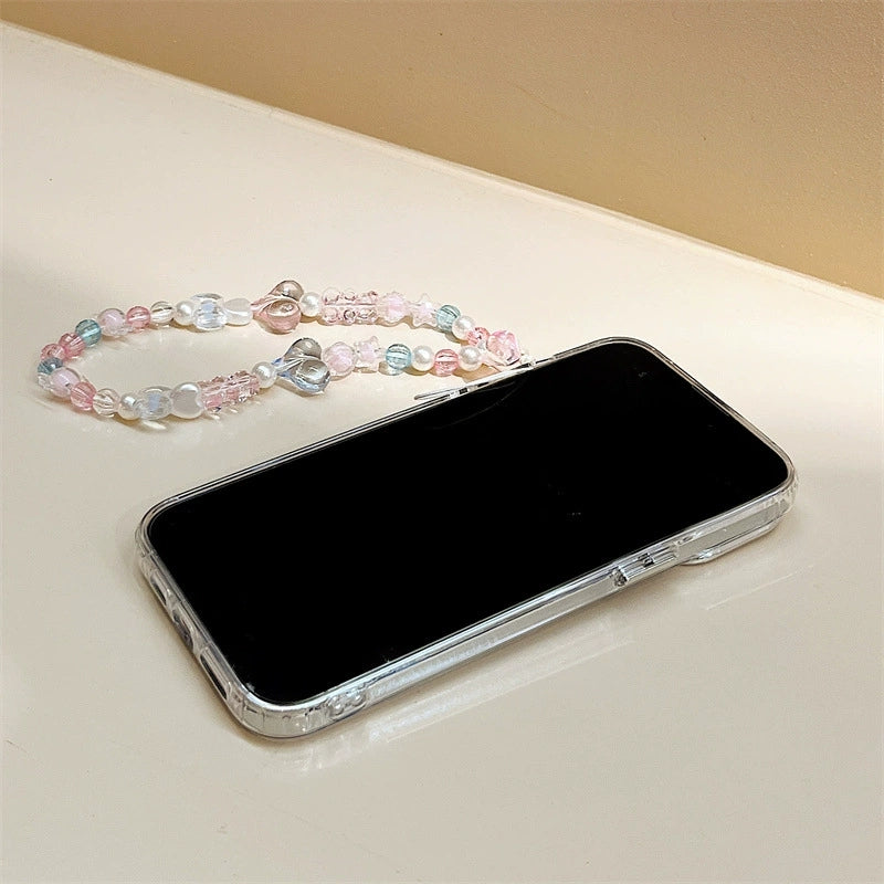 Dinos。 鏡面 iPhone 保護殼三合一加手機鏈