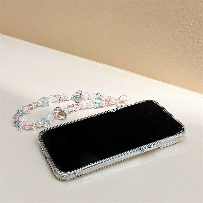 Dinos。 鏡面 iPhone 保護殼三合一加手機鏈