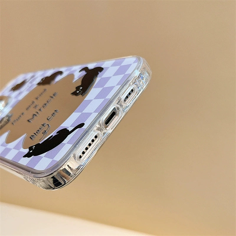 Dinos。iphone三合一鏡面卡通硅膠手機殼