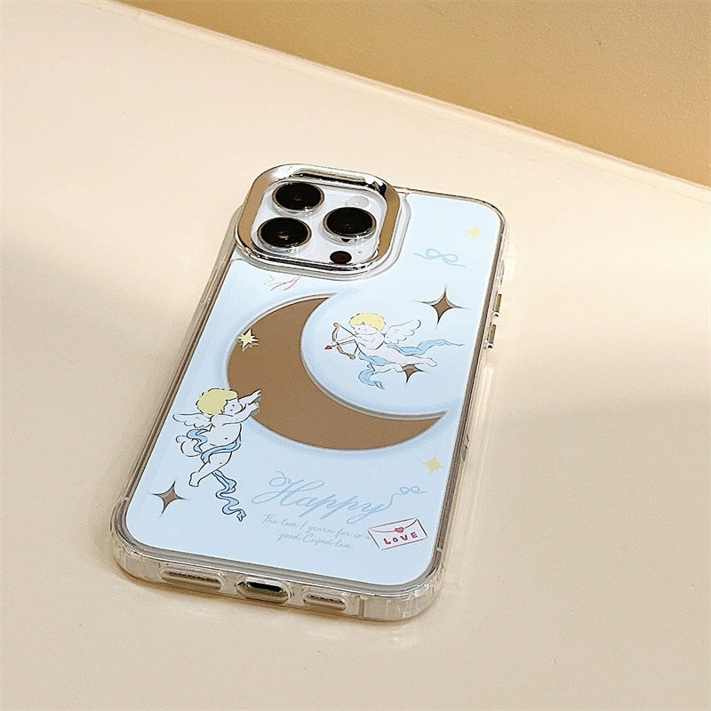 Dinos。iphone手機殼三合一鏡面殼蘋果手機鏈