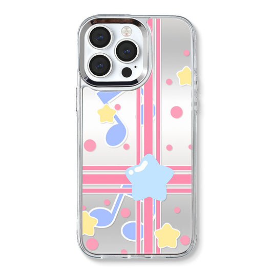 Dinos。iPhone手機殼高級感三合一鏡面蘋果