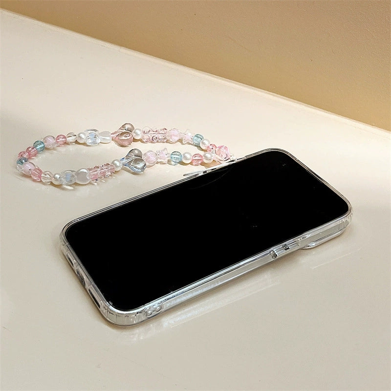 Dinos。 鏡面 iPhone 保護殼三合一加手機鏈