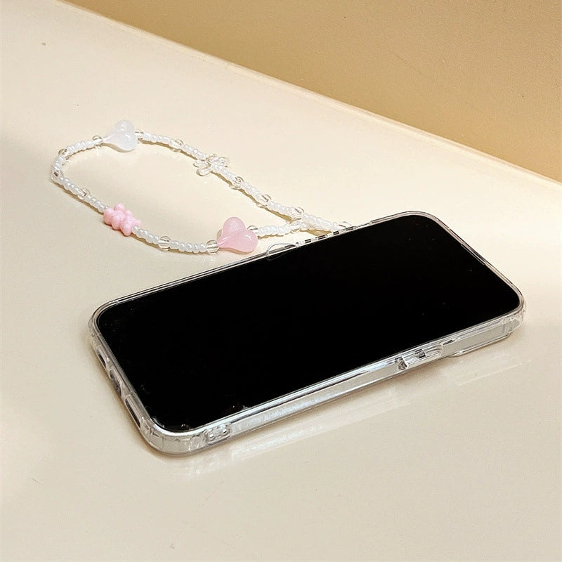Dinos。 鏡面 iPhone 保護殼三合一加手機鏈