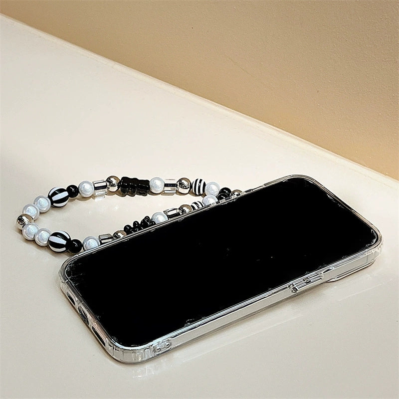 Dinos。 鏡面 iPhone 保護殼三合一加手機鏈